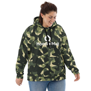 Unisex Military Green Fleece Hoodie