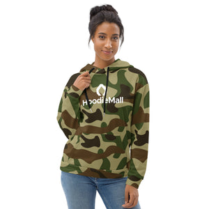 Unisex Military Green Fleece Hoodie
