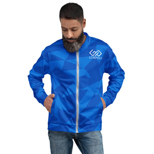 GYMPOLO Unisex Bomber Jacket Blue