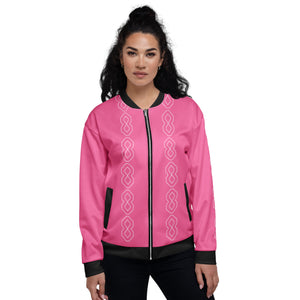 Unisex Pink Bomber Jacket
