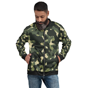 Unisex Military Green Bomber Jacket