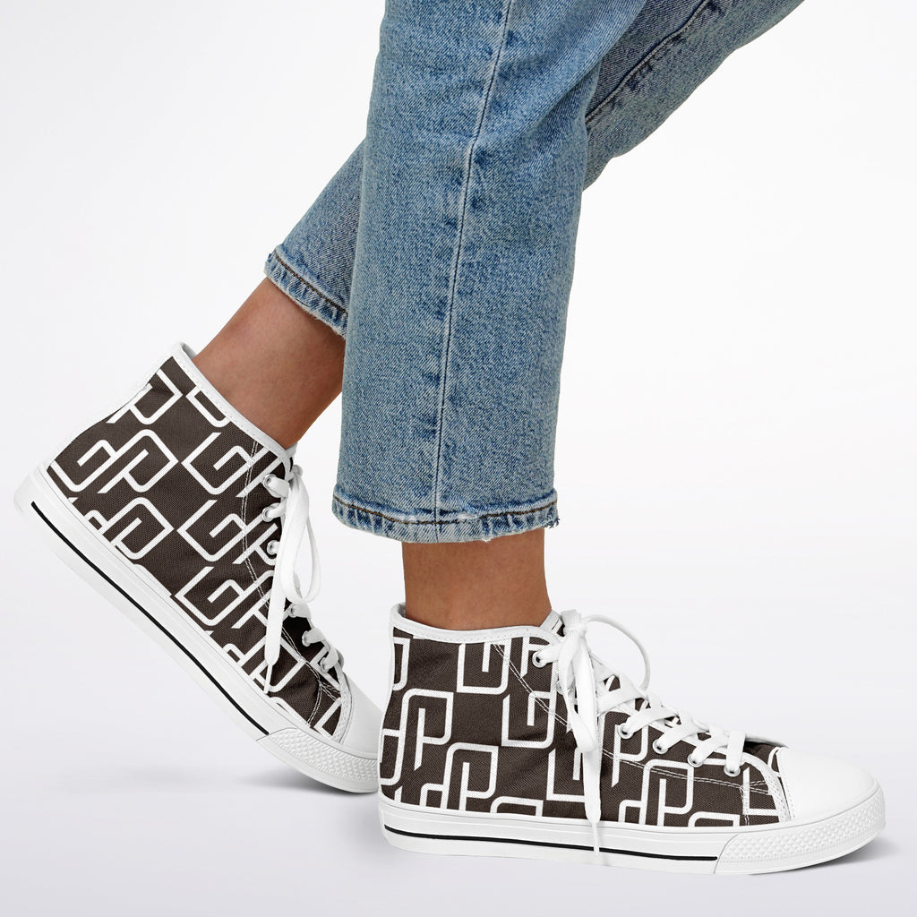 GYMPOLO Unisex Urban Peak High Top Shoes - White