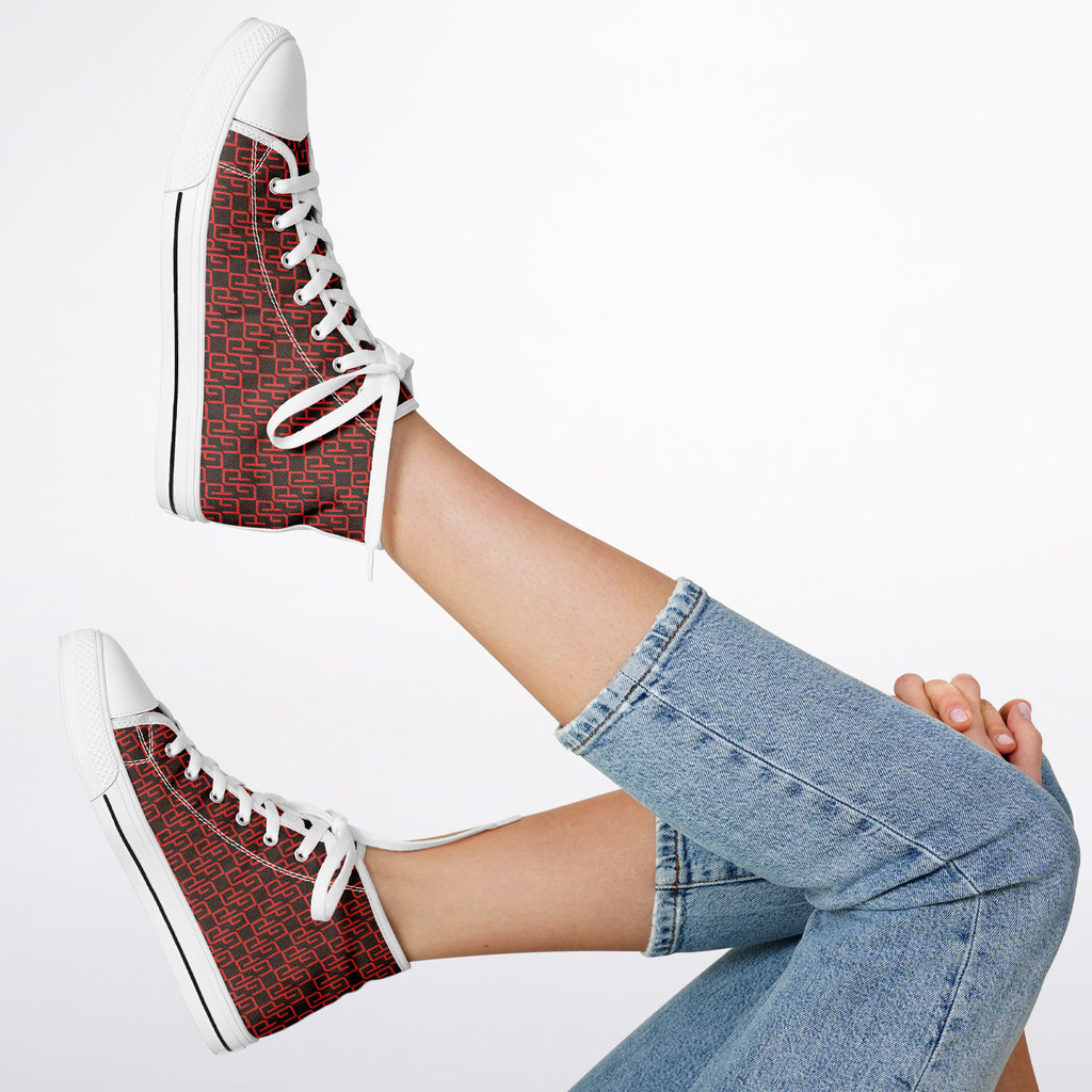 GYMPOLO Unisex Urban Peak High Top Shoes - Red