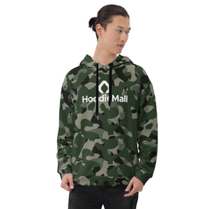Unisex Military Green Fleece Hoodie
