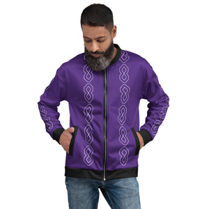 Unisex Purple Bomber Jacket