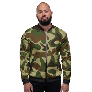 Unisex Military Green Bomber Jacket