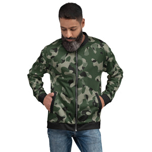 Unisex Military Green Bomber Jacket